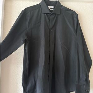 Calvin Klein Men's Charcoal Dress Shirt